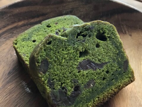 しっとり抹茶あんこパウンドケーキ